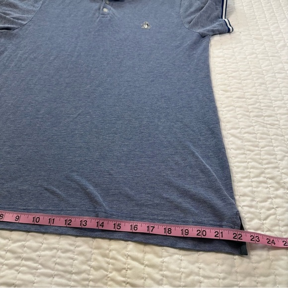 Original Penguin Dual Striped Navy Tipped Polo Short Sleeve with White Accents - Picture 6 of 13